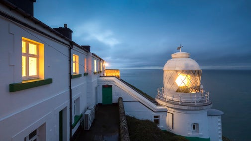 The exterior of The Lighthouse Keepers' Cottage, Foreland Point, Lynton, Devon